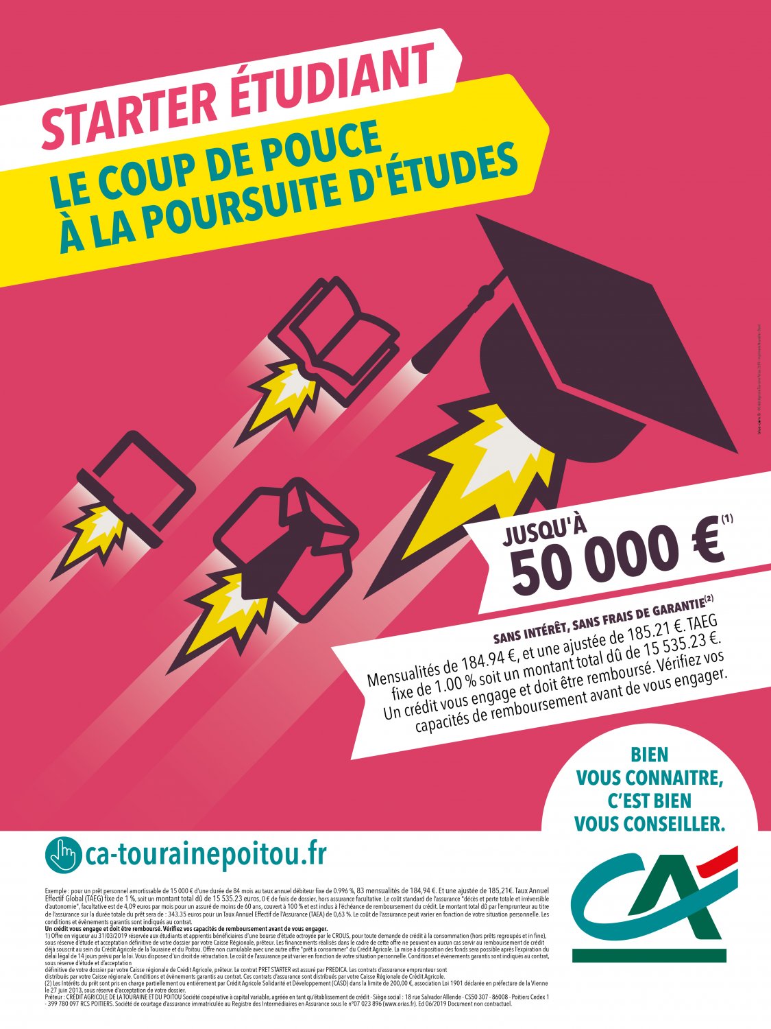 Annonceur : Crédit Agricole de la Touraine et du Poitou • Agence : Blue Com