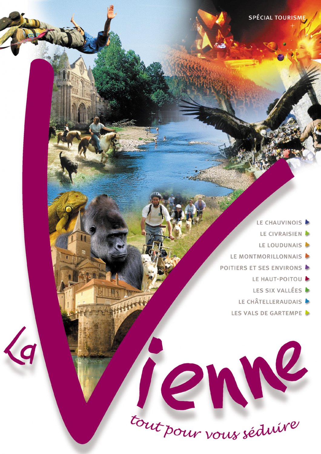 Annonceur : Comité du tourisme de la Vienne • Agence : Blue Com<br>Brochure touristique